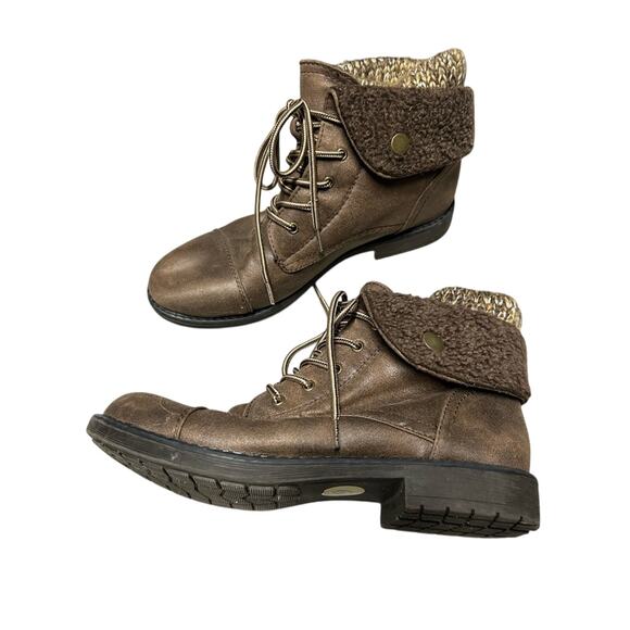 Cliffs- white mountain, size 9, brown, fold, fall bootie, casual hiking - Picture 4 of 6